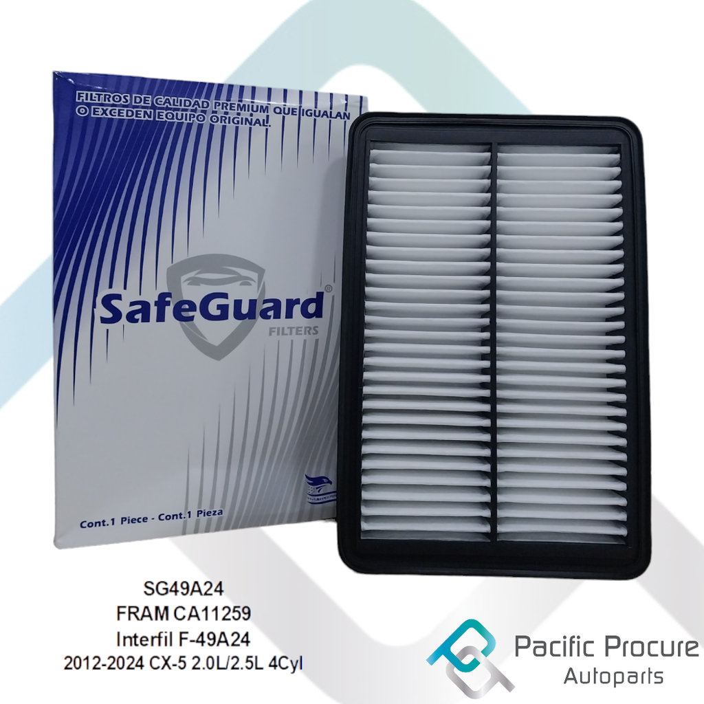 Filtro Aire Safe-Guard, 2012-2024 CX-5 2.0L/2.5L 4Cyl